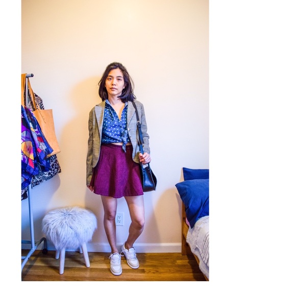 Rampage Plaid Blazer - Picture 1 of 7